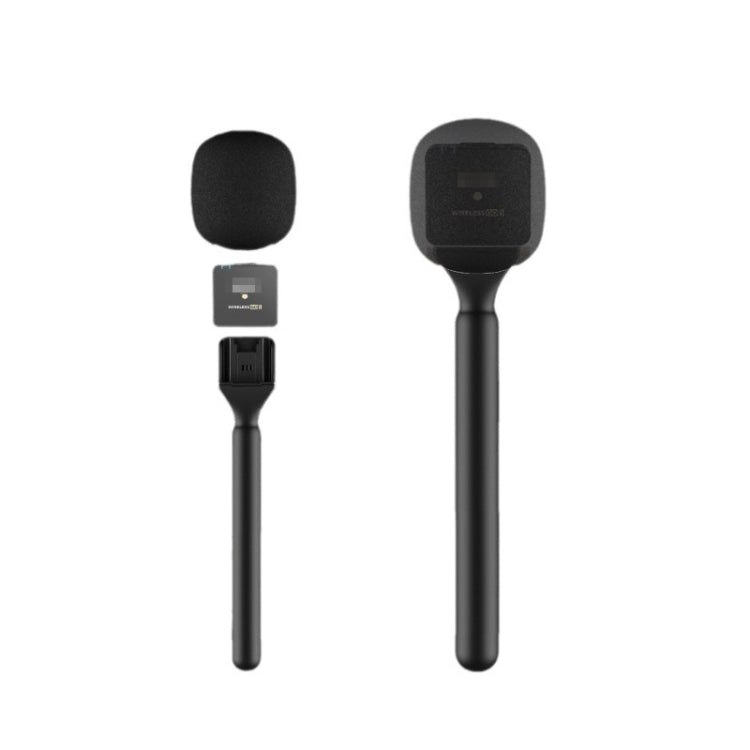 Maniglia per intervista al microfono per DJI Mic / Moma / Rode Wireless Go / Relacart, Interview Handle Maniglia per intervista al microfono per DJI Mic / Moma / Rode Wireless Go / Relacart, Interview Handle